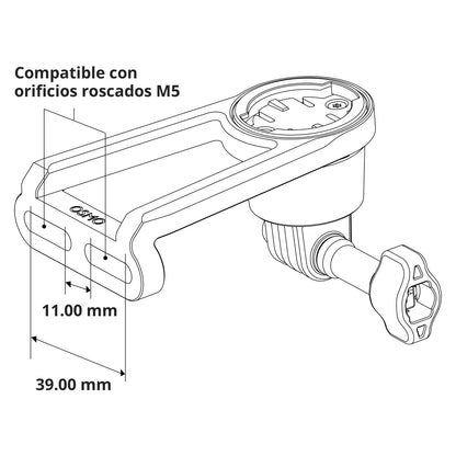 DJI Kit de Soporte Multifuncional para Bicicleta Osmo (para manillares Independientes), Compatibilidad: Osmo 360