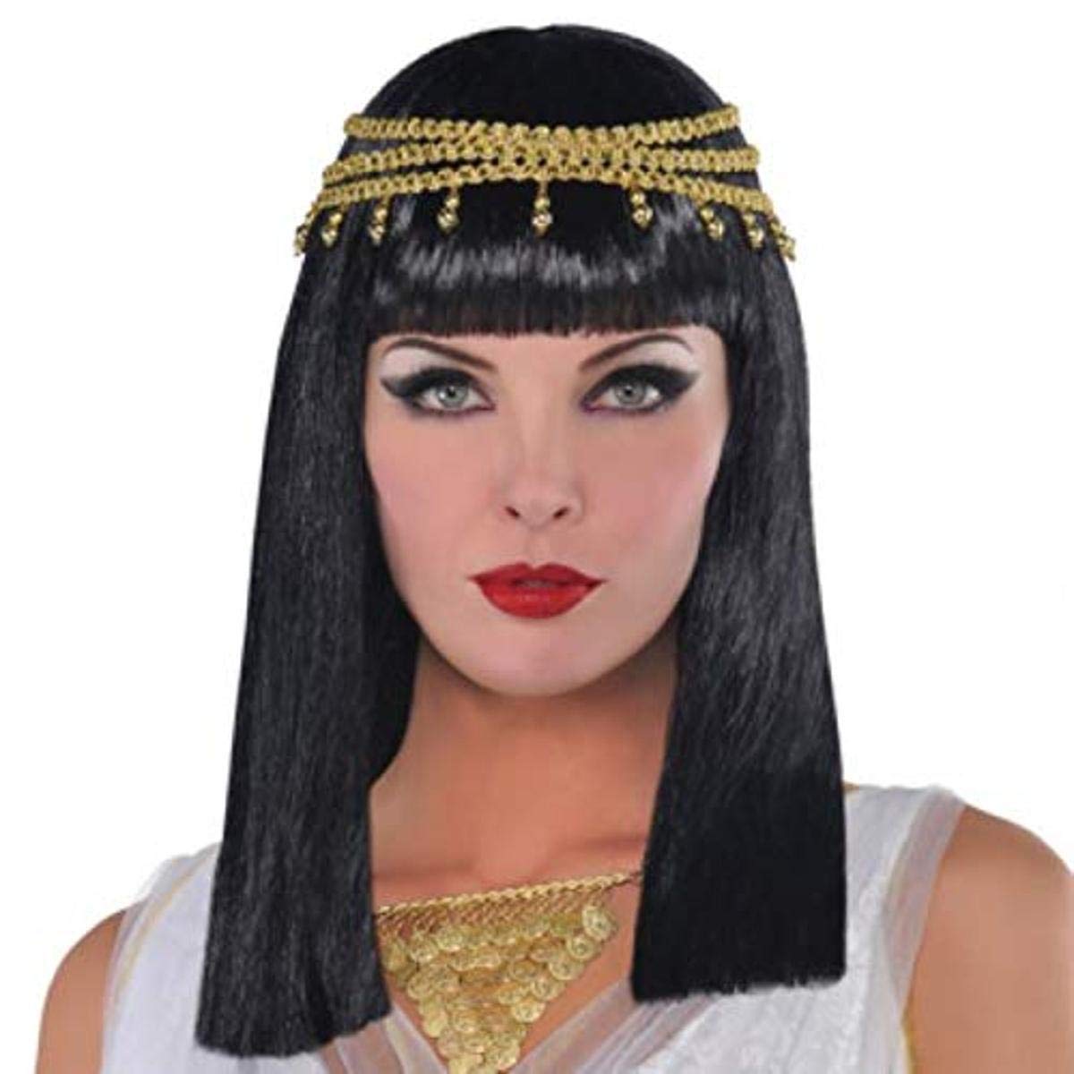 Amscan Egyptian Queen Wig Costume and Accessories