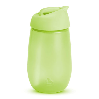 Munchkin® Simple Clean™ Taza para beber con popote fácil de limpiar, 10 onzas, paquete de 2, azul/verde