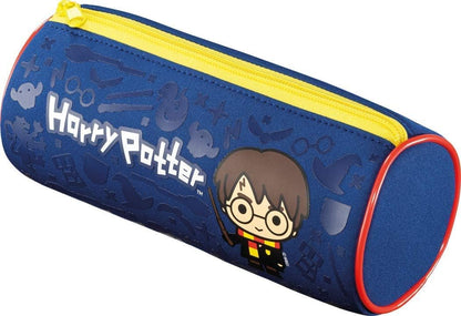 Maped - Estuche Escolar Harry Potter KIDS - Tacto Suave - Estuche Escolar Formato Tubo - Tejido Neopreno Antidesgarro - Cremallera Metálica Fuerte - Licencia Oficial Harry Potter Color Azul