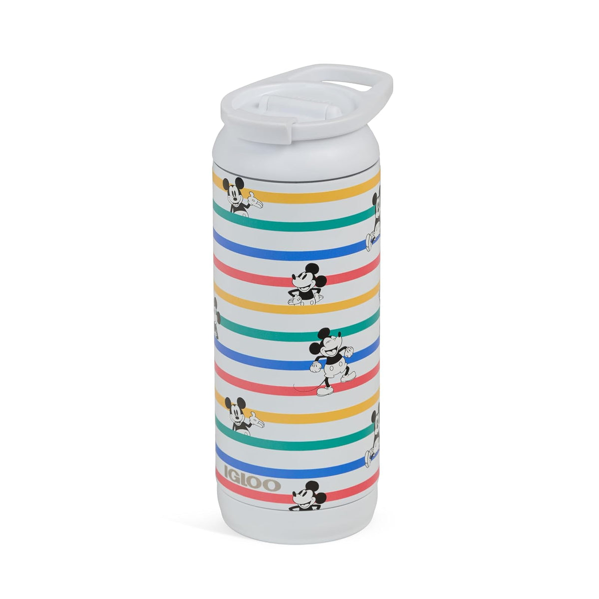 Igloo Mickey Stripe 16 onzas, vaso aislado de acero inoxidable