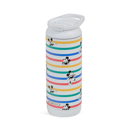 Igloo Mickey Stripe 16 onzas, vaso aislado de acero inoxidable