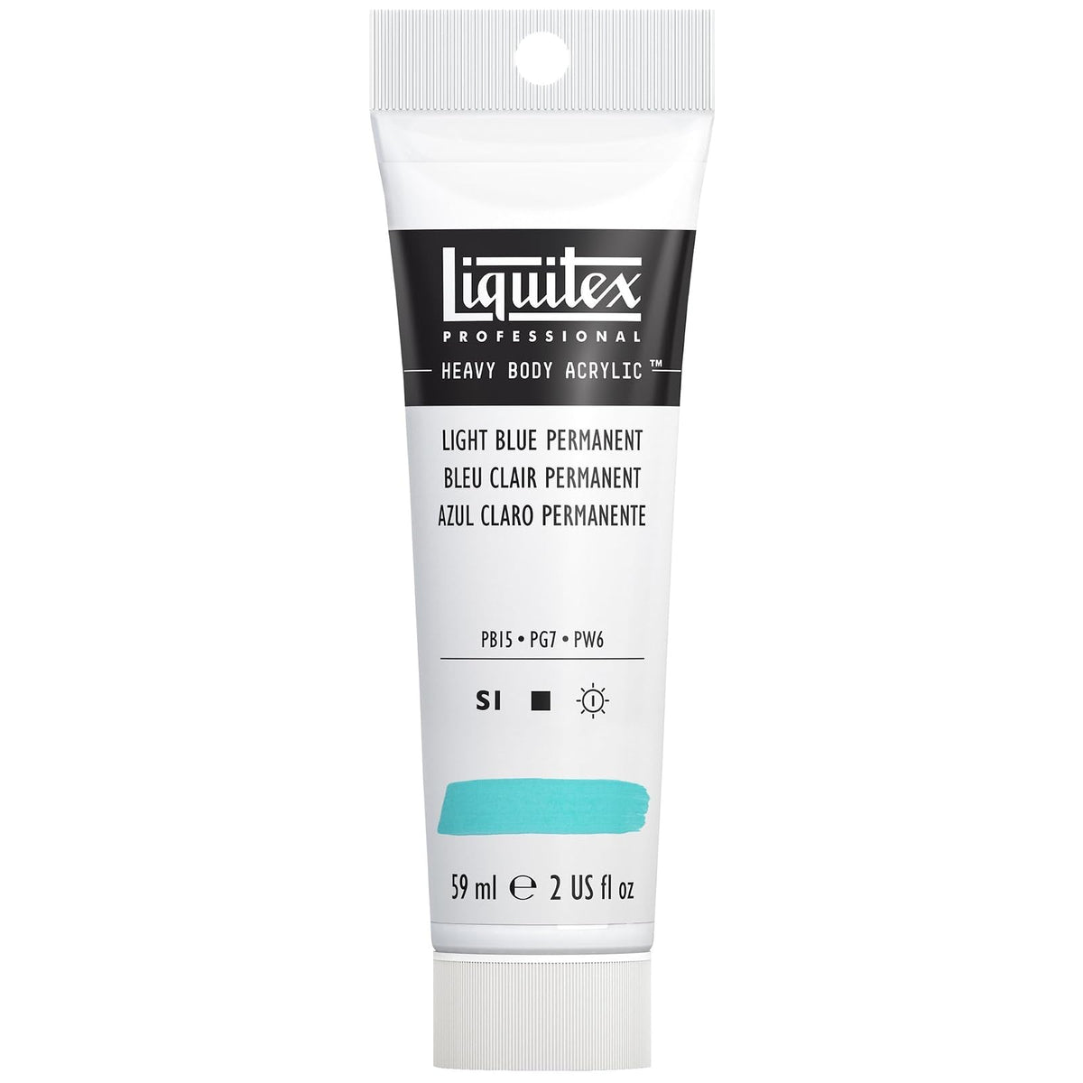 Liquitex Heavy Body pintura acrílica Brilliant Purple 59 ml - Azul (Light Blue Permanent 770)