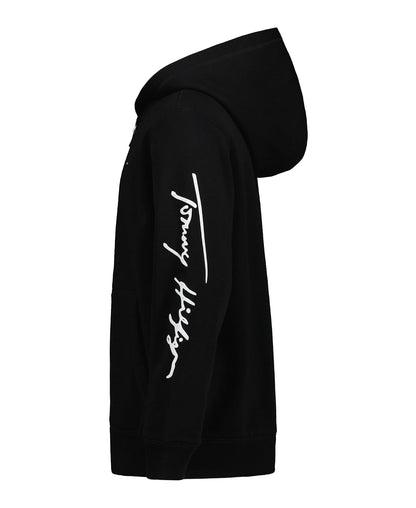 Tommy Hilfiger Long Sleeve Fleece Full Zip Hoodie with Front Pockets Sudadera con Capucha Niños