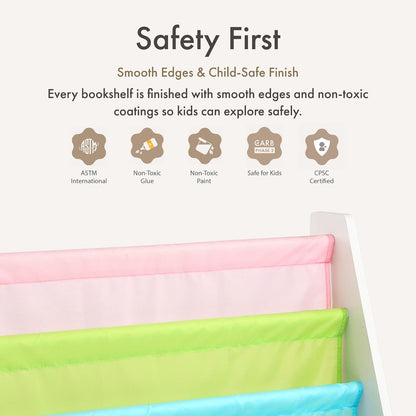 Tot Tutors WO594 Pastel Color Book Rack