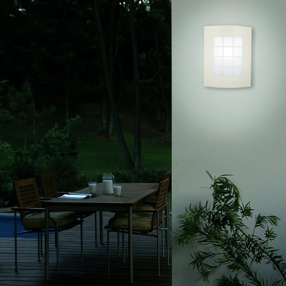 Tecnolite - Lámpara de Pared para Exterior, Color Satinado, Base E27, 100 - 240 Volts