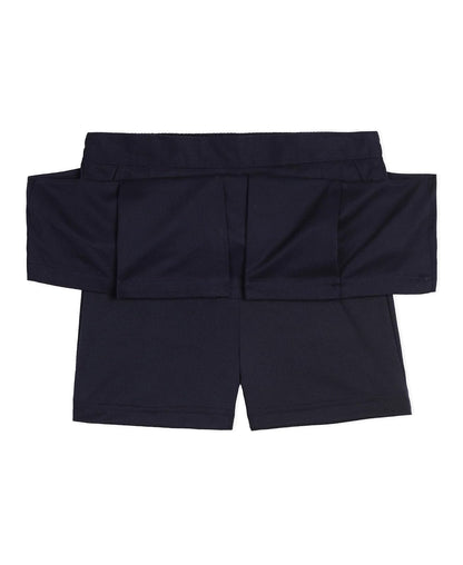 Nautica Falda Plisada de Uniforme Escolar con Pantalones Cortos, Cintura de Punto, Resistente a Las Arrugas y a la decoloración Falda Scooter para Niñas