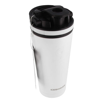 Ice Shaker TERMO SHAKER BLANCO acero inoxidable, marca ICE SHAKER, mantiene tu bebida por más tiempo a la temperatura que deseas