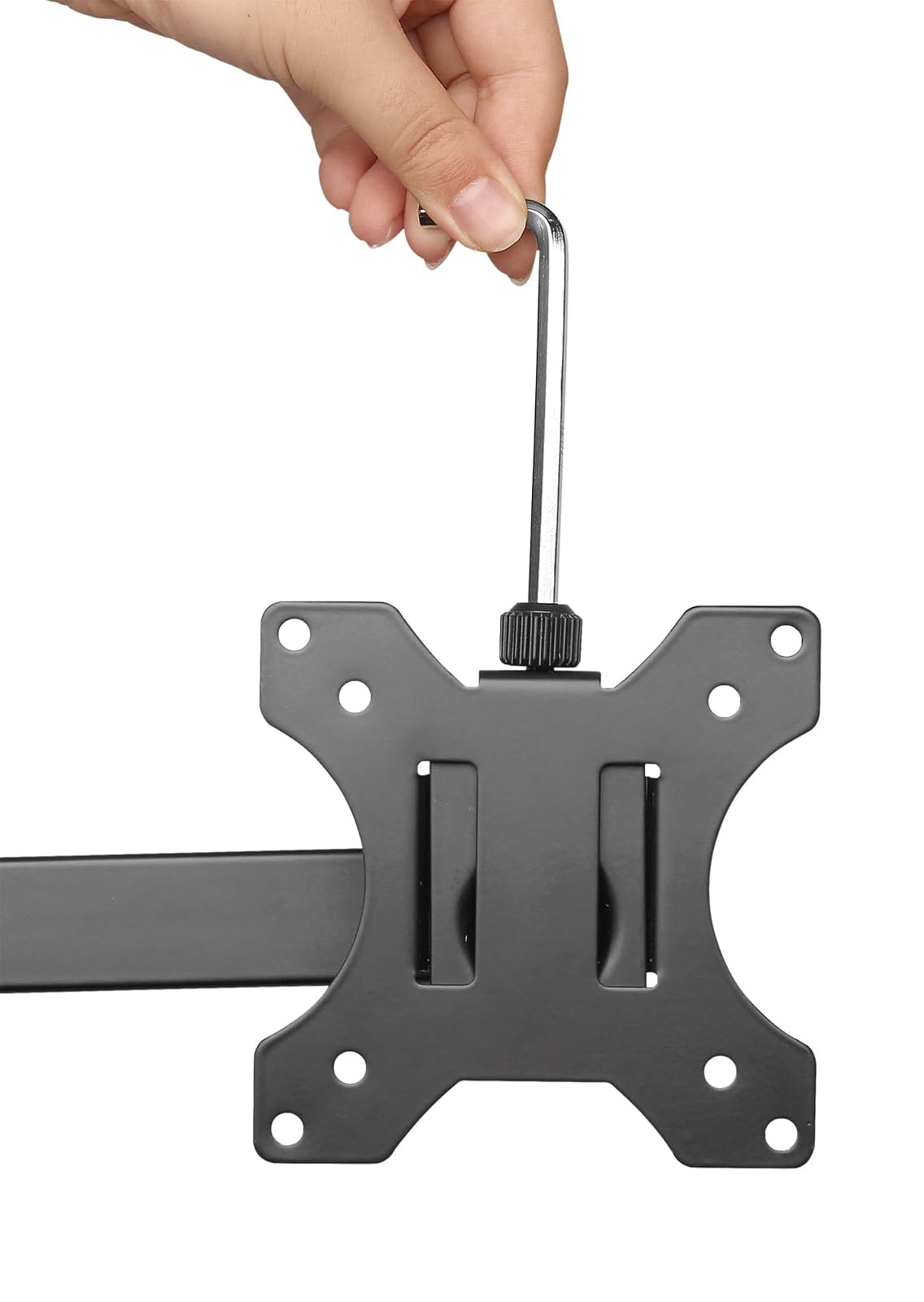 Manhattan - Soporte para Monitor, Adaptable a Pantalla de 13" a 32", hasta 8 kg de Carga, Montaje para 2 Pantallas en Escritorio, para Monitor de Pantalla Plana, Movimiento articulado, Ajuste Altura