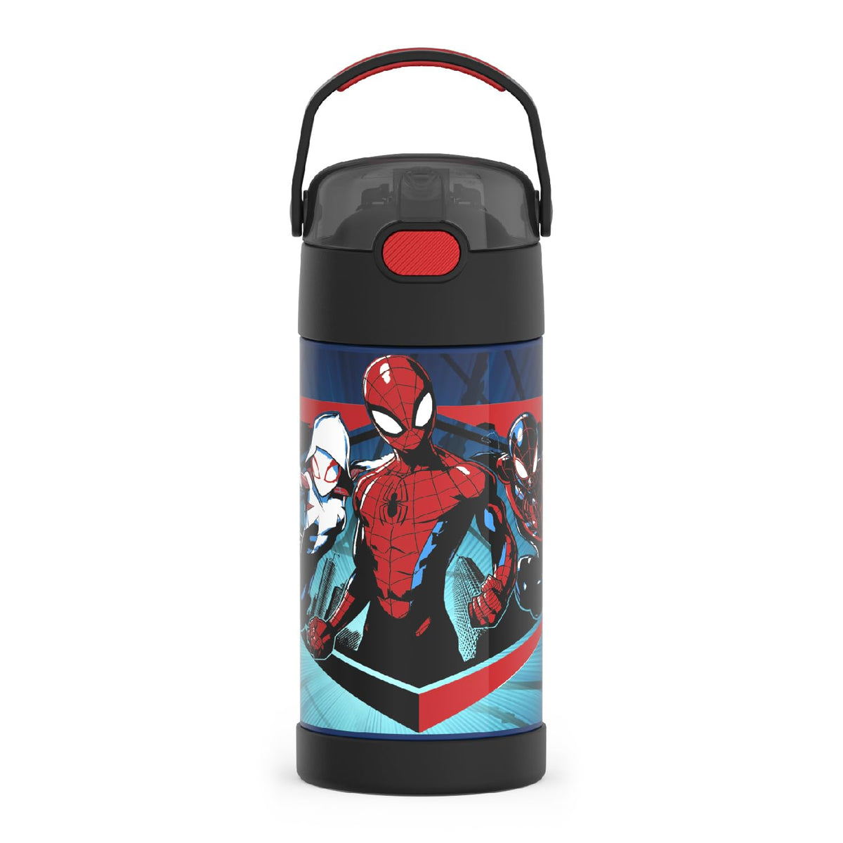 Thermos Funtainer Botella Infantil de Acero Inoxidable 12 oz - Hombre araña