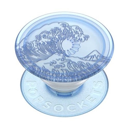 PopSockets - Empuñadura para teléfono a Base de Plantas con Soporte expandible, Agarre calcomanía, Respetuoso con el Medio Ambiente, océano translúcido