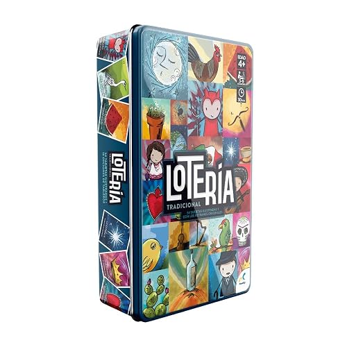 Novelty Board Game Lotería Tradicional, Caja Metálica