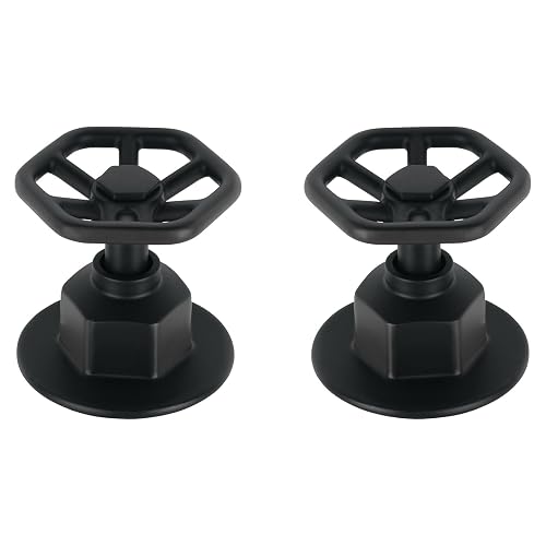 Foset Tubig TBMR-61M, Juego de 2 manerales para regadera tipo volante color negro líneaTubig