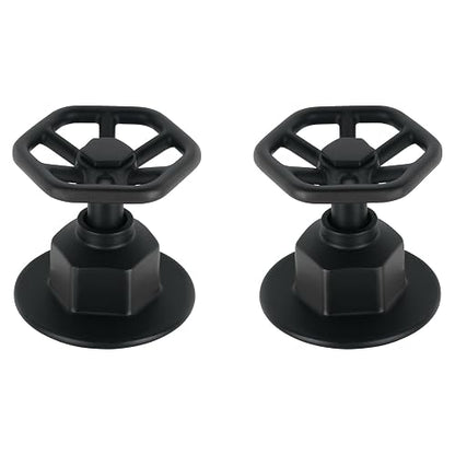 Foset Tubig TBMR-61M, Juego de 2 manerales para regadera tipo volante color negro líneaTubig
