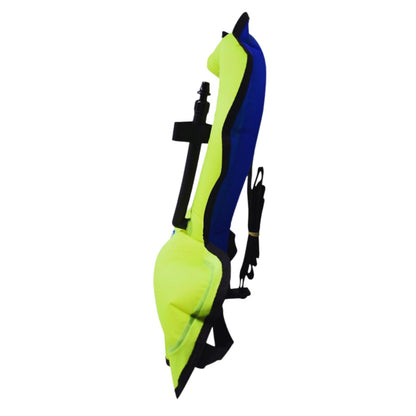 Scuba Choice Youth Kids Snorkel Vest - Safety Floatation Aid, Up to 100 lbs, Adjustable Fit with Name Box & Anti-Ride-Up Strap, Easy Oral Inflator & Secure Crotch Strap