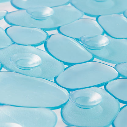 InterDesign Pebblz Shower Mat, Blue
