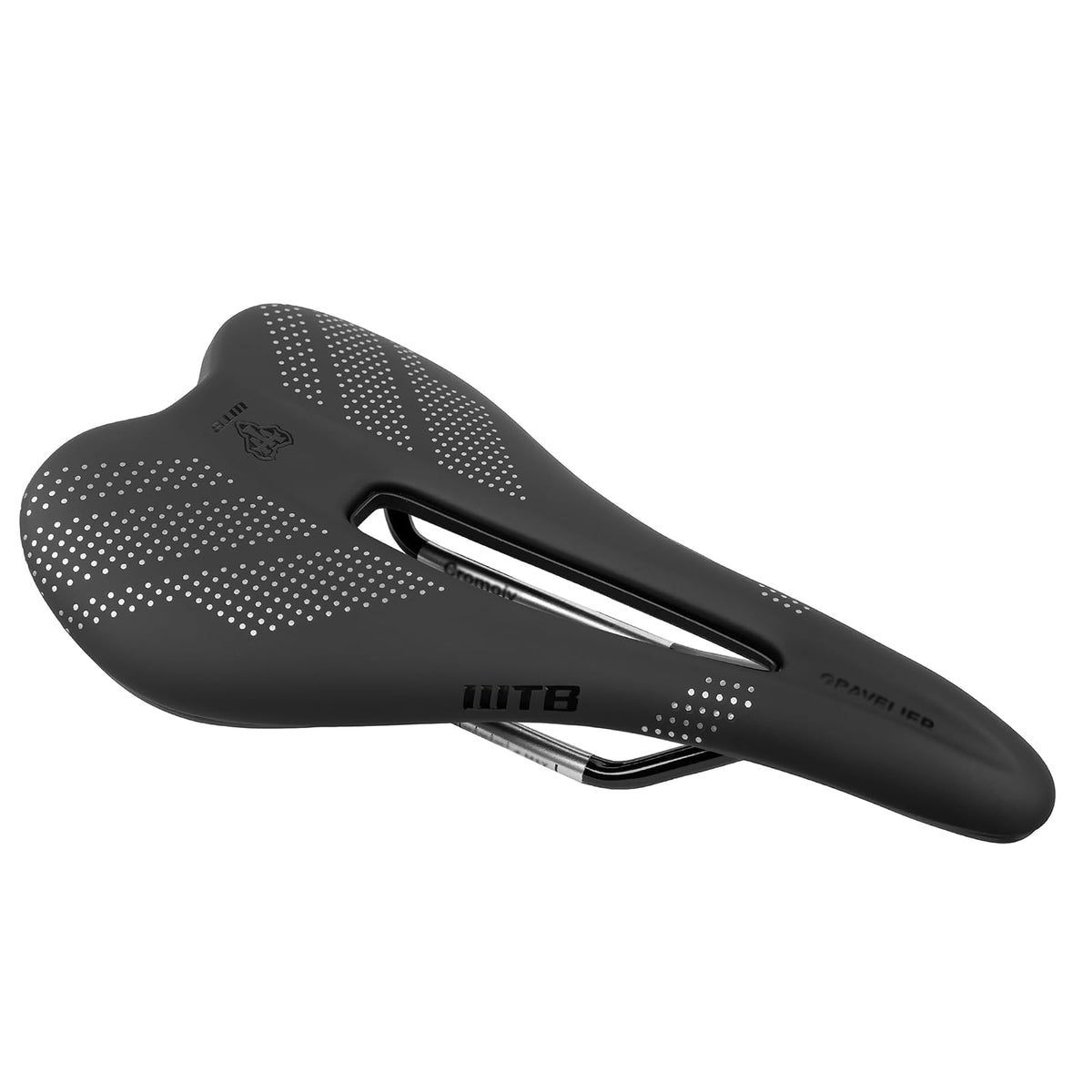 WTB - Sillín de Bicicleta con Grava – 246 x 140 mm, Base Flexible con tecnología Fusion Form, Recorte de Alivio perineal para Paseos en Grava y Resistencia – Montaje de Herramienta Integrado - Rieles Cromoly