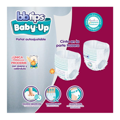 Bbtips Pañal Autoajustable Bbtips Baby Up XXG T7 96 Piezas