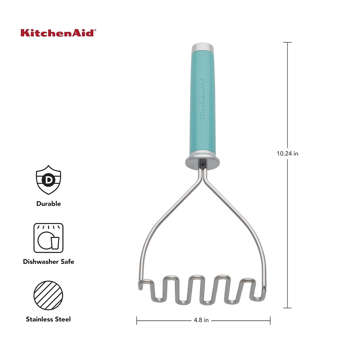 KitchenAid KE008OHAQA - Mashadora de alambre clásica, talla única, color azul