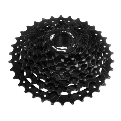 SUNRACE Cassette de Piñones MTB CSM90 9P 11/34D Zinc Negro Cajita CSM90.9AV0.BS0.BXB