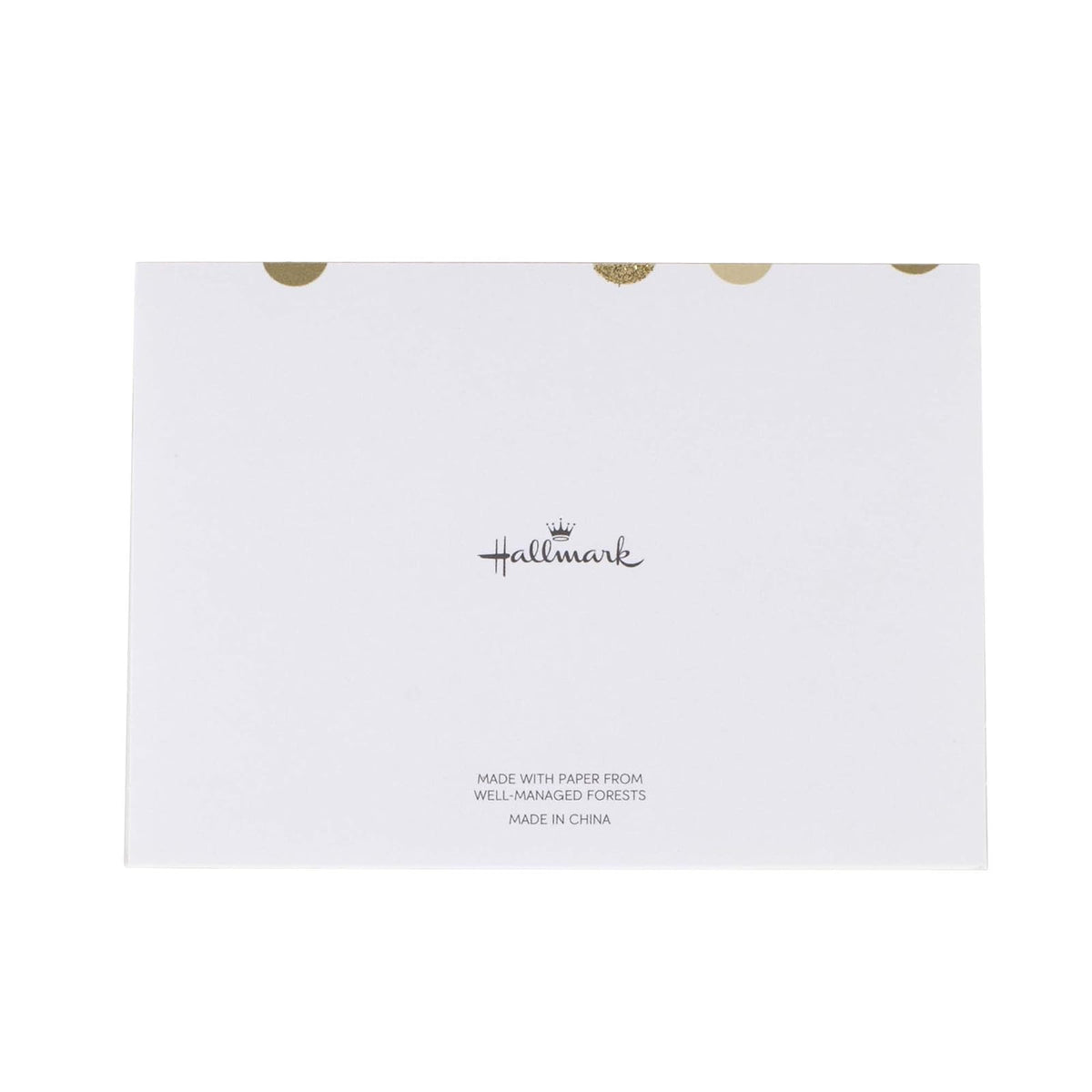 Hallmark - Tarjetas de agradecimiento (40 tarjetas con sobres), Metallic and Gold Dots