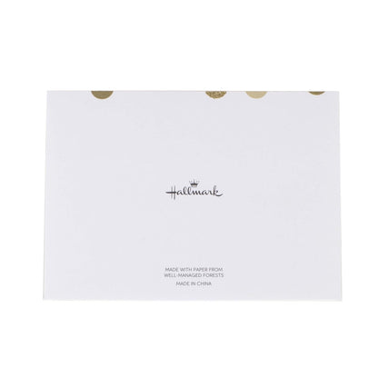 Hallmark - Tarjetas de agradecimiento (40 tarjetas con sobres), Metallic and Gold Dots