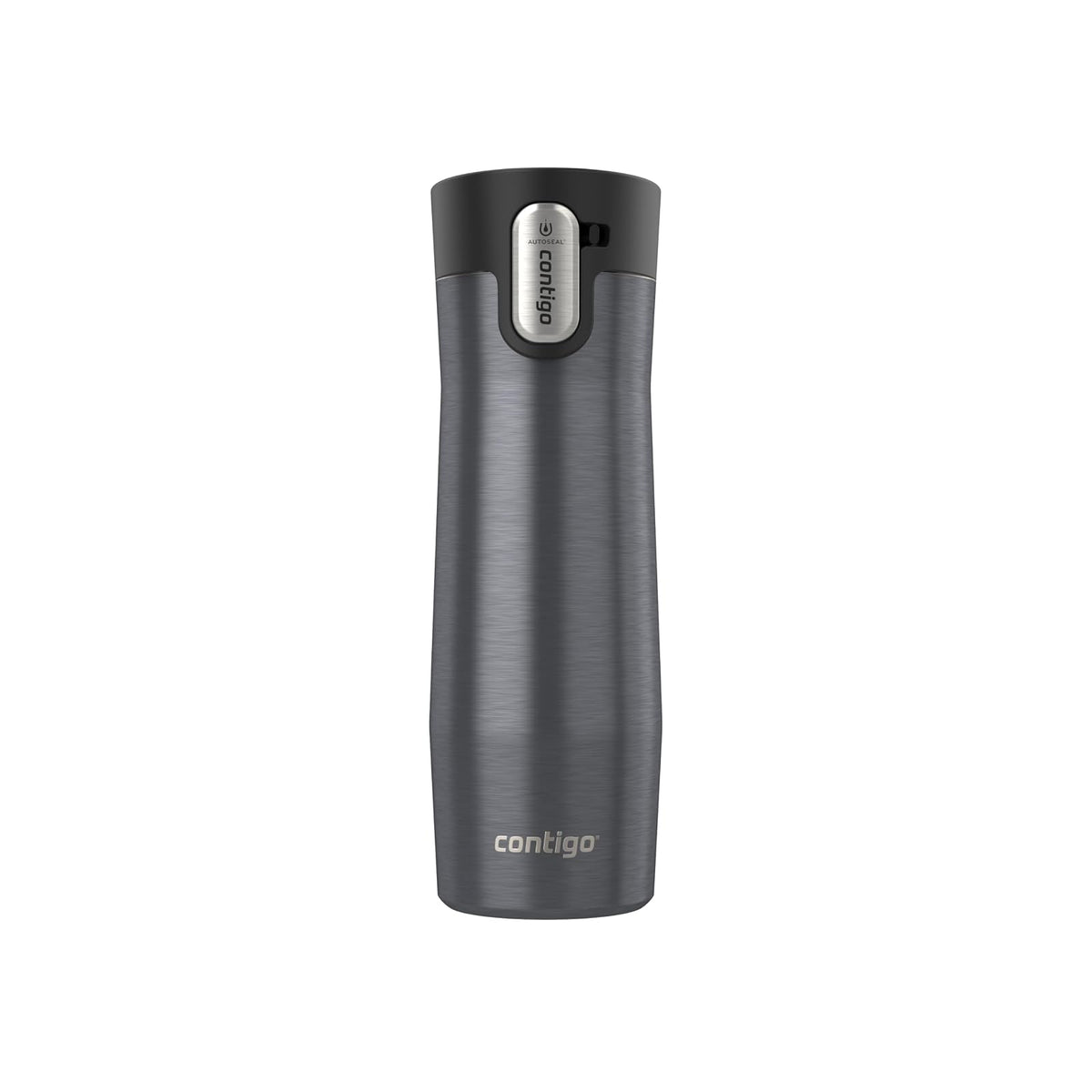 Contigo Vaso Térmico West Loop, Acero Inoxidable, Antiderrames - Gris Metalizado - 0.6 Litros - West Loop 3.0