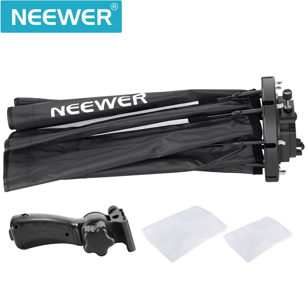 NEEWER Softbox Octogonal de 26''/65 cm de Liberación Rápida,con Soporte Tipo S,Bolsa de Transporte Compatible TT560 NW880 NW600 NW620 NW700 NW-670 750II y Q3 AD200Pro Flash Strobes-SF-RP26