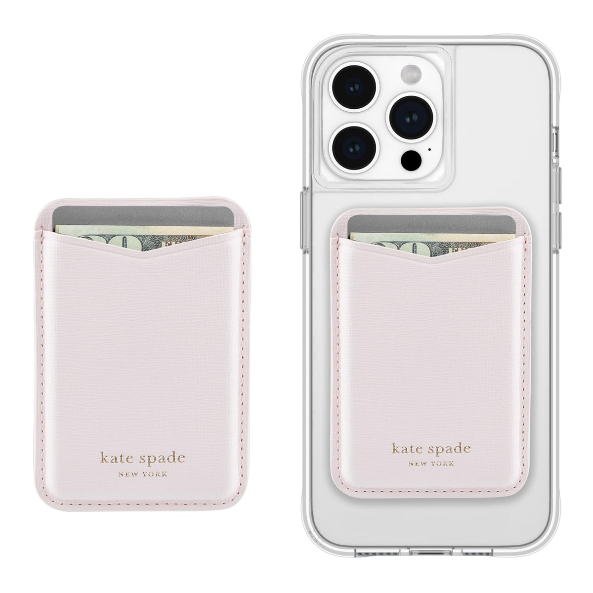 Kate Spade New York Portatarjetas magnéticas, Compatible con teléfonos y Fundas MagSafe, cornejo pálido - cornejo pálido