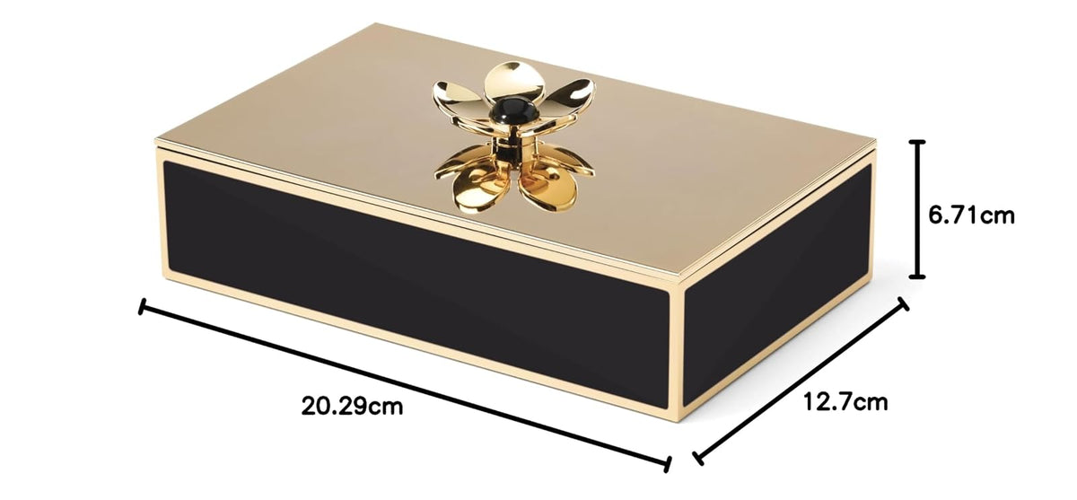 Kate Spade New York Make It Pop - Caja floral grande, color negro