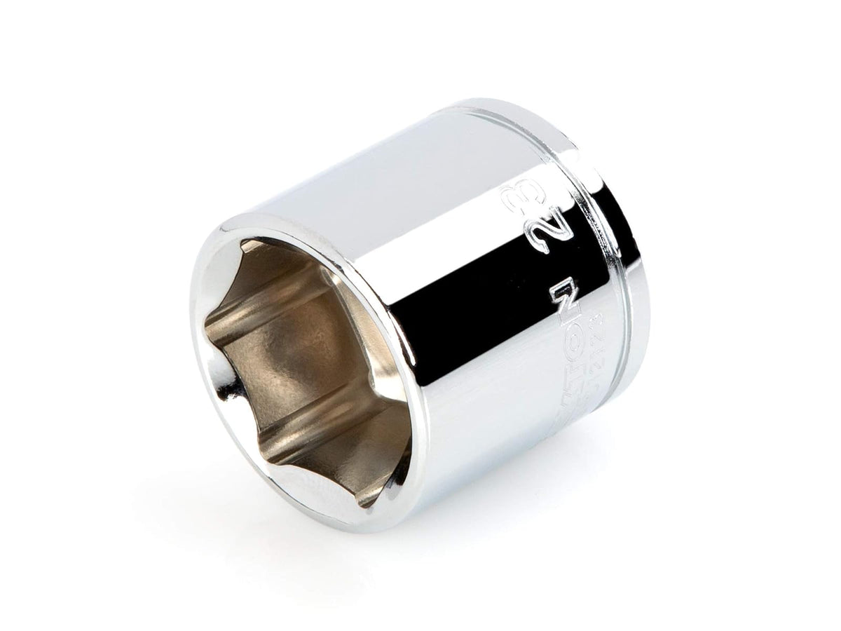 TEKTON SHD13025 - Unidad de 3/8 pulgadas x 1 pulgada de profundidad | Profundo - 6 puntos. - 23 mm - Estándar