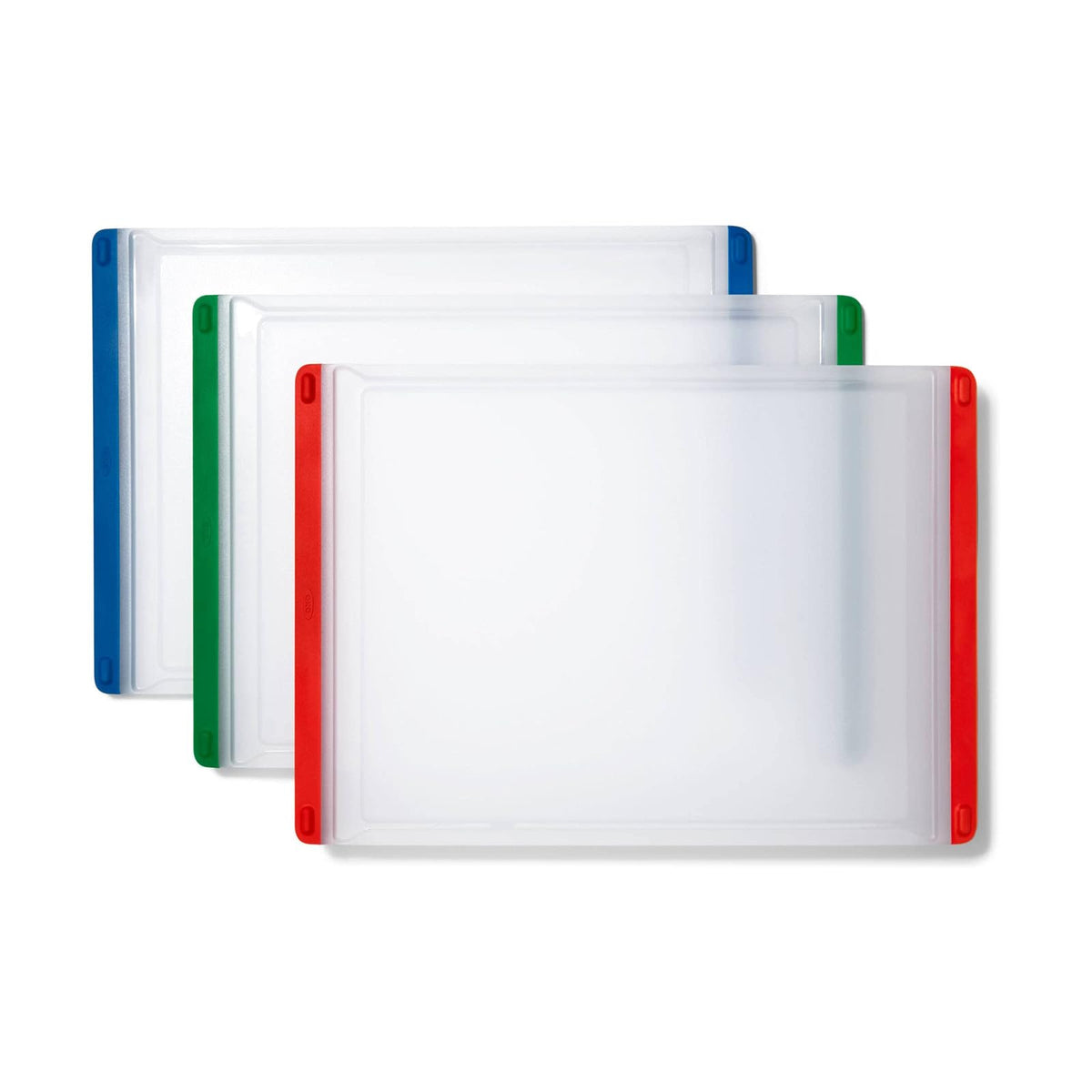 OXO Good Grips Juego de tablas de cortar, Juego de tablas de cortar de 3 piezas, Multicolor, Una talla, 1