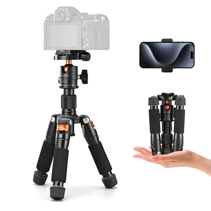 K&F Concept - Mini trípode de computadora Compacto de 20.5 pulgadas/52 cm con Cabeza de Bola de 360 Grados, Placa de liberación rápida de 1/4 Pulgadas para cámara, videocámara, Carga hasta 6 kg