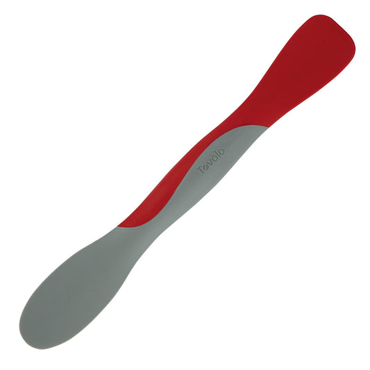 Tovolo - Herramienta de cuchara y esparcida – Utensilio de cocina de silicona de doble extremo y nailon para esparcir, raspar, recoger, rebanar, sin BPA, resistente al calor, apto para lavaplatos