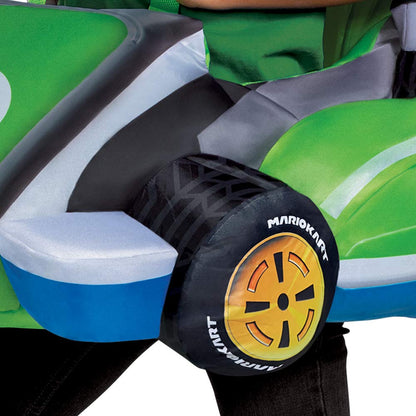 Yoshi - Disfraz de Kart Inflable de Mario Kart, Accesorio para niños, tamaño único, Funciona con Ventilador, Yoshi Kart, Multicolor