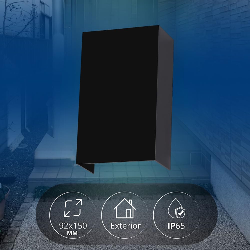 Luminaria Rectangular Doble Disparo, 10W de Potencia, Aluminio + Policarbonato de alta resistencia, con Ajuste de Ángulo, 6500K Blanco Frío (ADE-030)