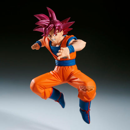 Banpresto - Dragon Ball Super Saiyan God Son Goku vs Beerus Match Makers Figura de colección 4.7 Pulgadas - Estatuilla Anime con Base y Pose dinámica para exhibición