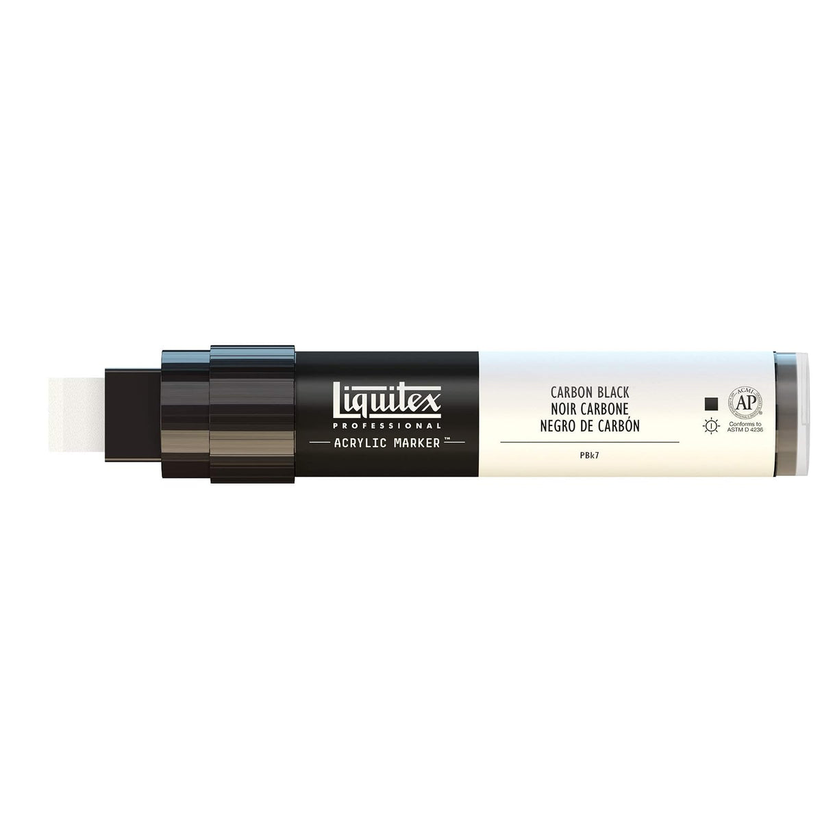 Liquitex Professional Wide Marcador Acrílico, Negro (Carbon Black - 337), 15mm, 1 Unidad