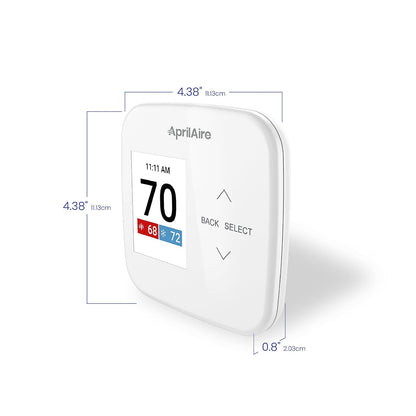 Aprilaire S86WMUPR - Termostato programable Wi-Fi, multietapa Universal con Control IAQ, etapas de Calor y frío 2H/2C o etapas de Bomba de Calor 4H/2C