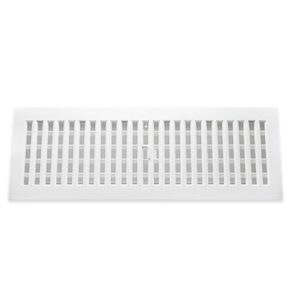 Decor Grates PL18BB-WH - Registro de placa base (plástico, 45,7 cm), color blanco