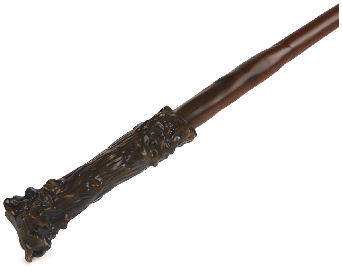 Wizarding World Harry Potter - Auténtica Varita mágica de Harry Potter con Soporte de Hogwarts, 30,5 cm, Juguete para niños a Partir de 14 años
