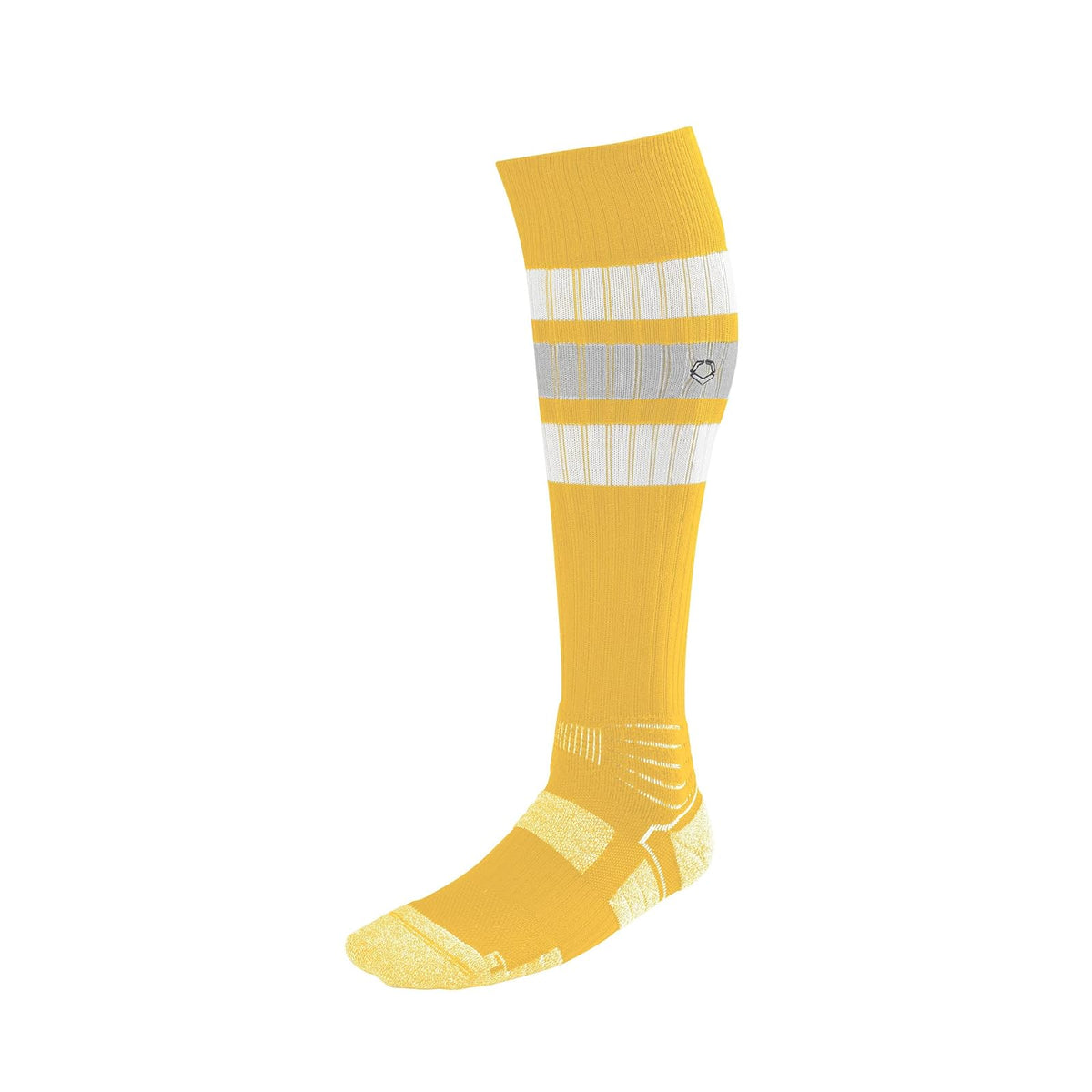 EvoShield Pro-SRZ Calcetines de Juego a Rayas para Hombre - G - Dorado claro