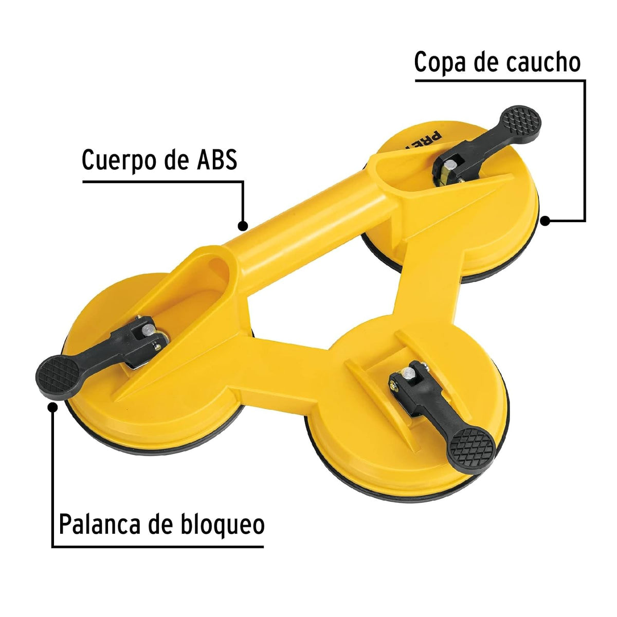Pretul VEVI-3, Ventosa para vidrio, 3 copas