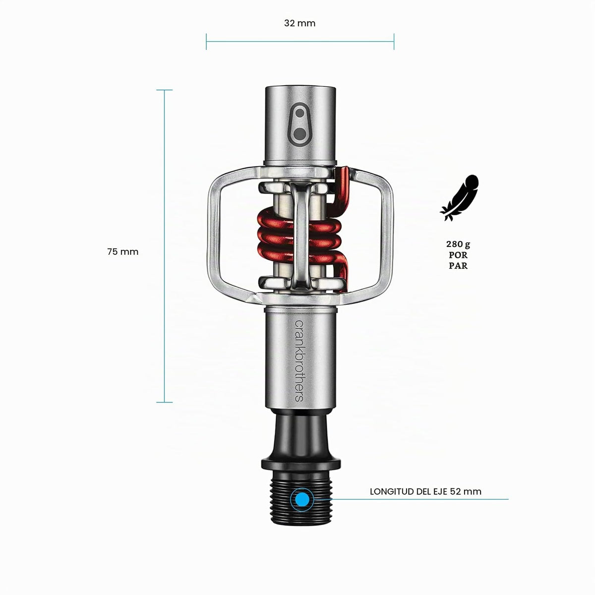 Crank Brothers Eggbeater Candy 1 Hangtag Pedal para Bicicleta