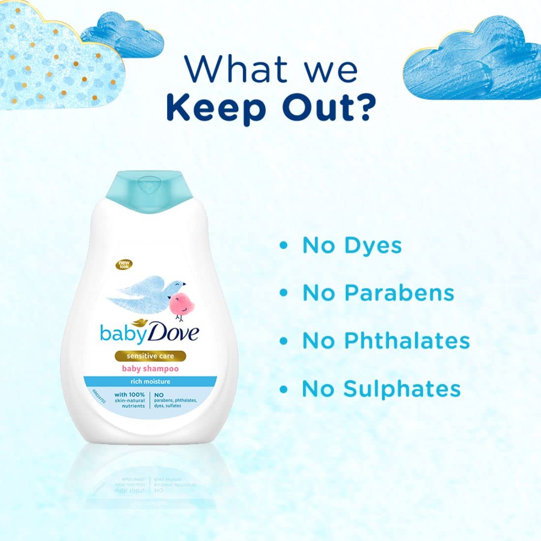 DOVE Baby champú para bebés bote 400 ml