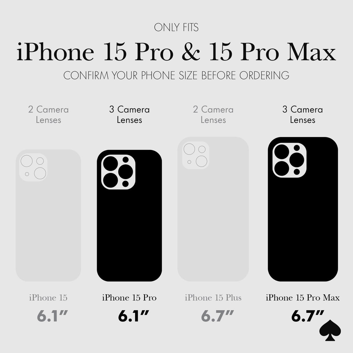 Protector de Lente de cámara para iPhone 15 Pro/iPhone 15 Pro MAX con Anillo de Aluminio, Juego en Piedra Dorada