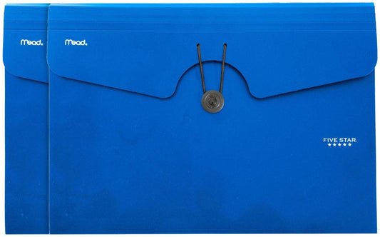 Five Star Organizador de Archivos Expandible 6 Bolsillos Azul