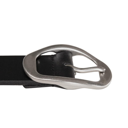 Lucky Brand Cinturón de cuero con hebilla ovalada Cinturón para hombre