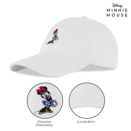 Disney Baseball Cap, Minnie Mouse Adjustable Hat for Adult Gorra de béisbol Mujer