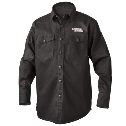Lincoln Electric - Camisa de Manga Larga con Soldadura Negra, Ligera, Transpirable, Retardante de Llama, Talla XL